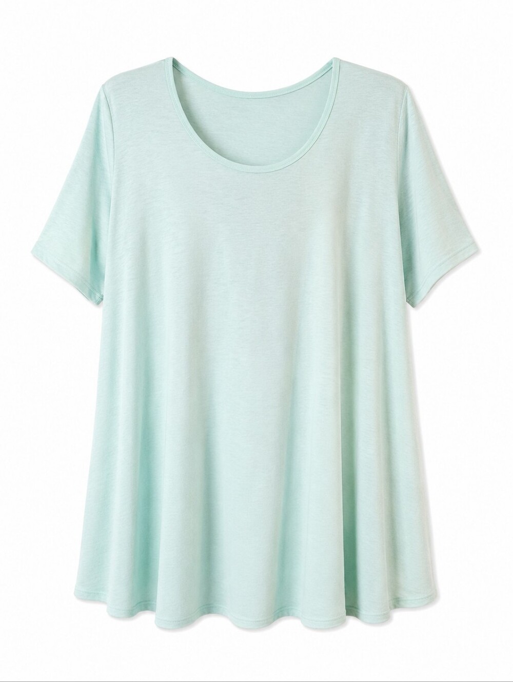 Lularoe Light Mint Scoop Neck Short Sleeve Tee Tunic Size XL